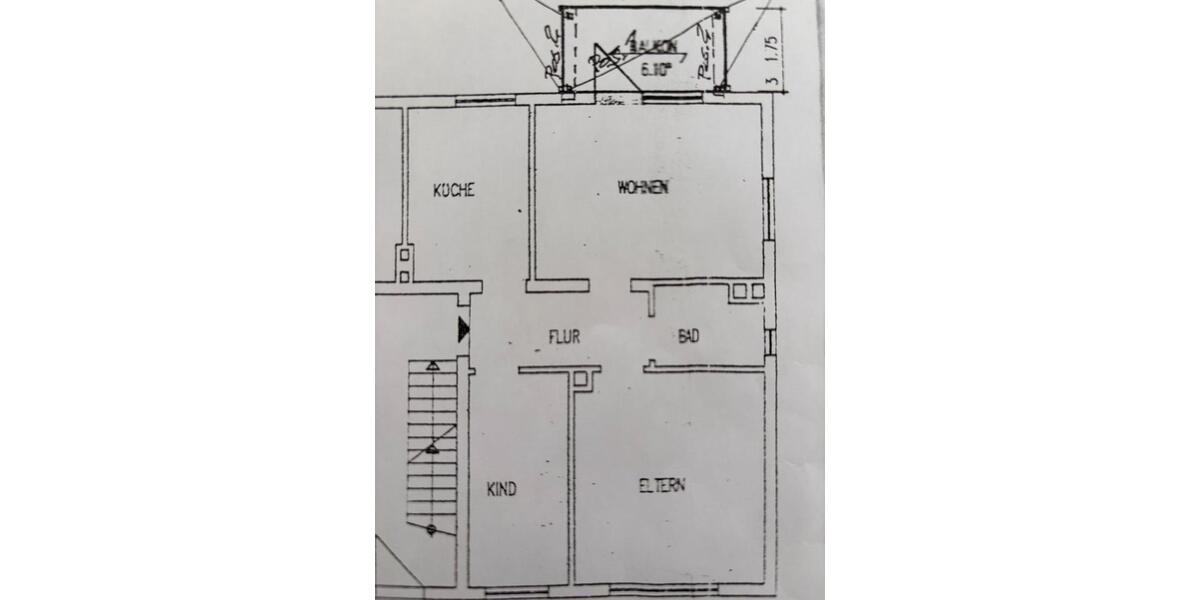 Etagenwohnung Hildesheim Bockfeld - 3 Zimmer, 61 m&sup2;, 610&euro; | Angebot:25404033
