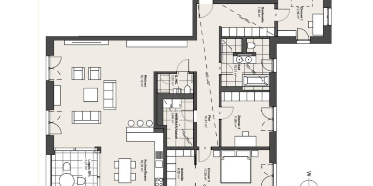 Etagenwohnung Hannover Döhren-Wülfel - 4 Zimmer, 165 m&sup2;, 879.000&euro; | Angebot:25342200