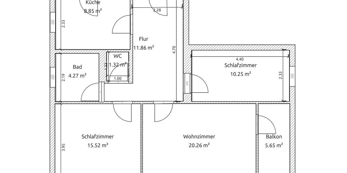 Etagenwohnung Hannover Bothfeld-Vahrenheide - 3 Zimmer, 76 m&sup2;, 228.000&euro; | Angebot:26443853
