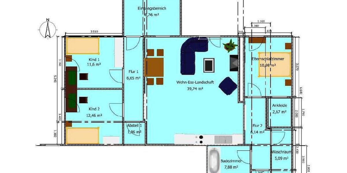 Erdgeschoßwohnung Wennigsen (Deister) - 4 Zimmer, 115 m&sup2;, 1.050&euro; | Angebot:26067141