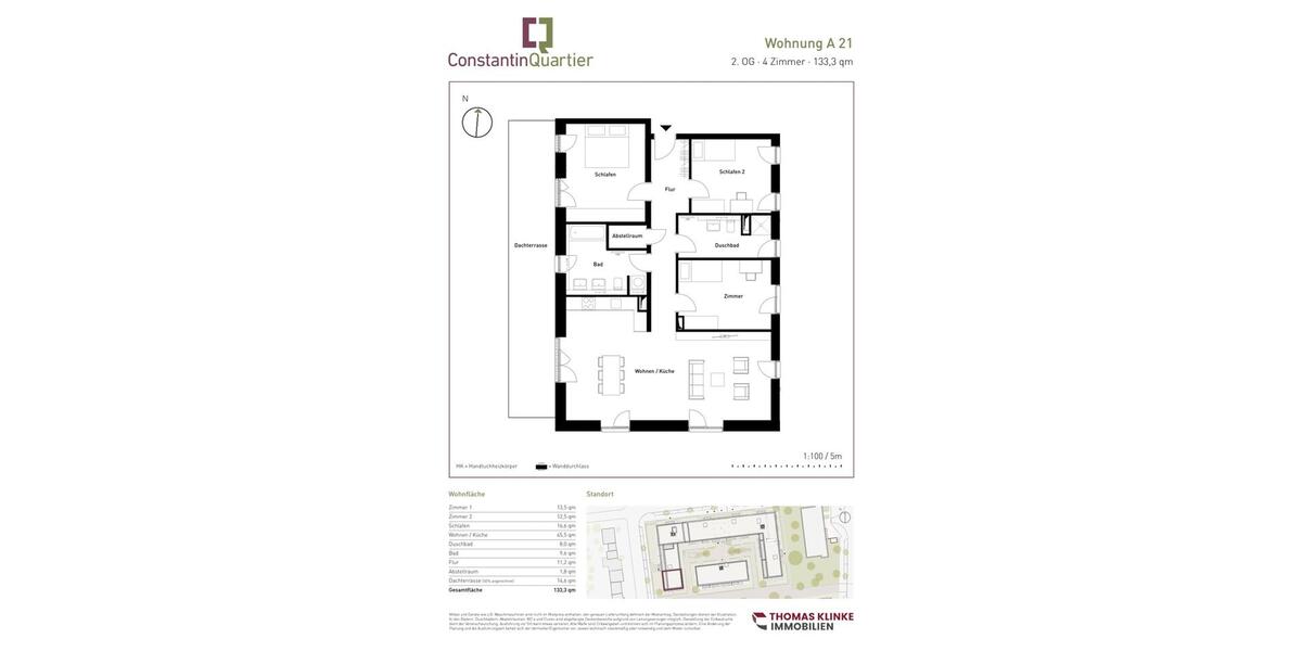 Etagenwohnung Hannover Vahrenwald-List - 4 Zimmer, 133 m&sup2;, 1.893&euro; | Angebot:26248044