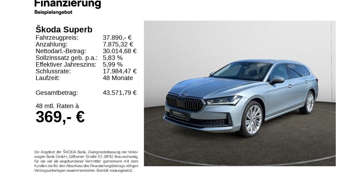 Skoda Superb 31.309 km 36.970 &euro; Hildesheim 31137