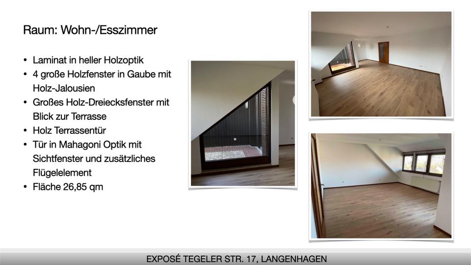 Prov.-freie, Exklusive DG-Wohnung mit EBK, Balkon & TG-Stellp. 2.5 zimmer