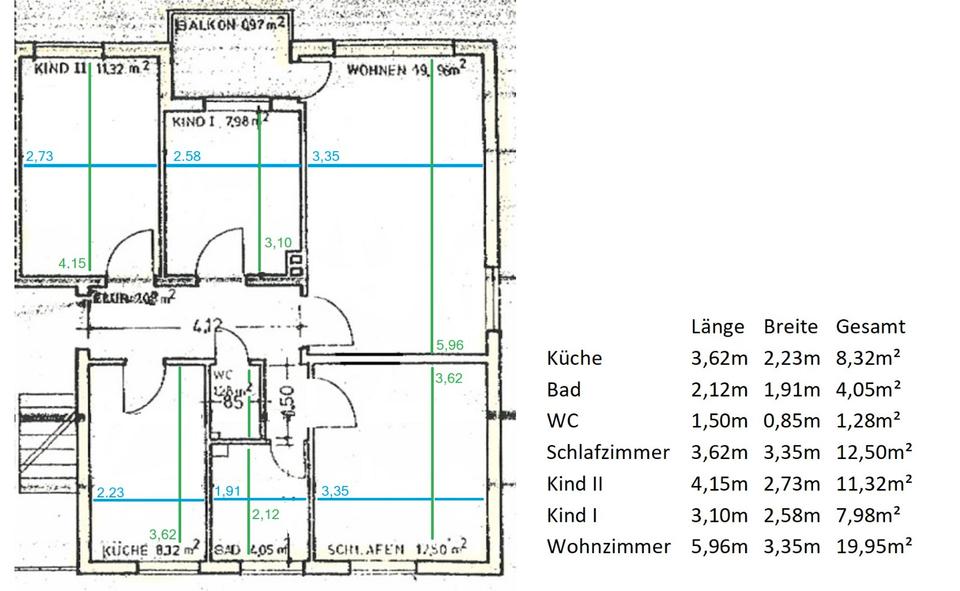 Erdgeschoßwohnung Hannover Linden-Limmer - 4 Zimmer, 74 m&sup2;, 320.000&euro; | Angebot:26931286