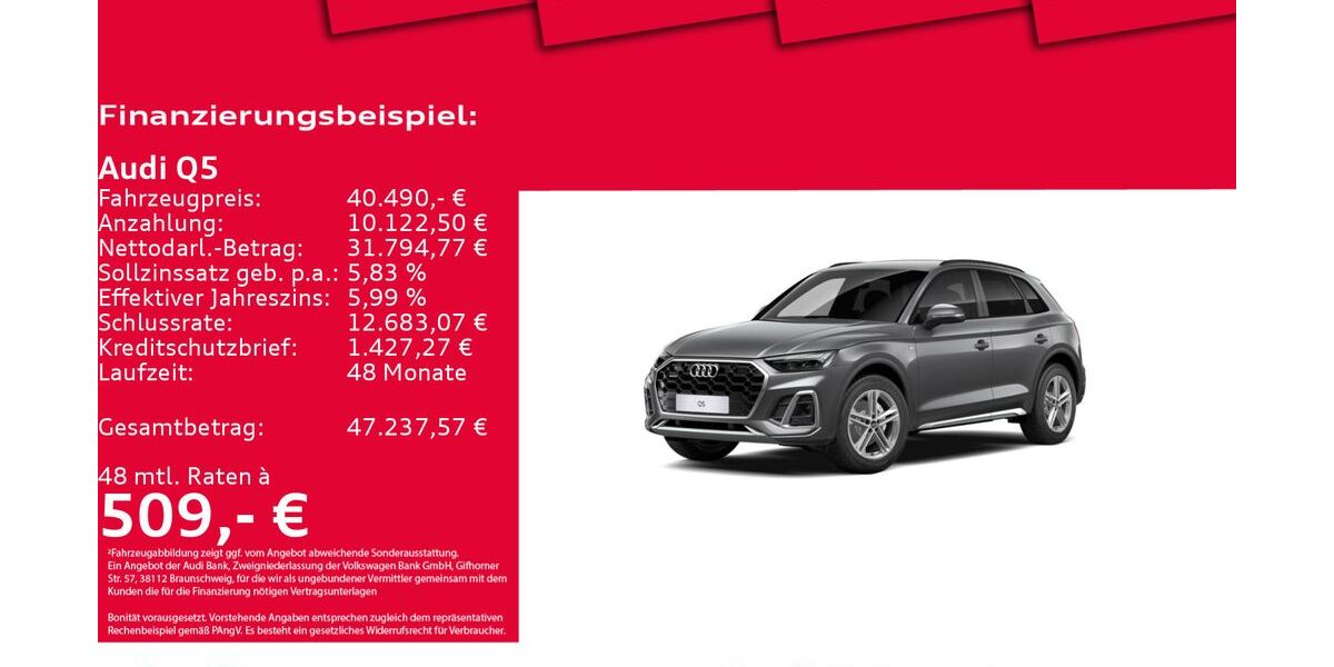 Audi Q5 20.173 km 40.490 &euro; Hannover 30179