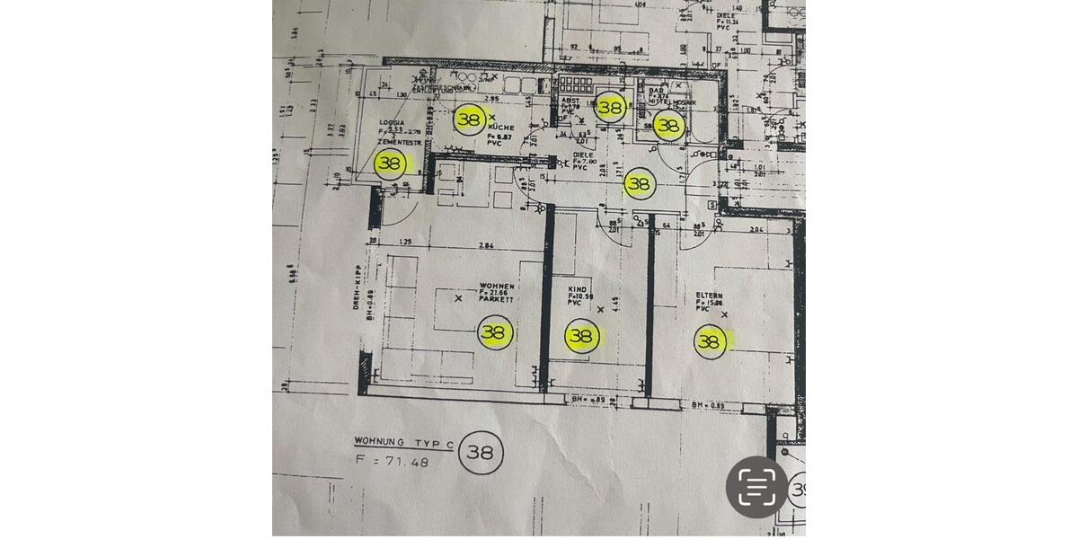 Etagenwohnung Hannover Döhren-Wülfel - 3 Zimmer, 73 m&sup2;, 239.000&euro; | Angebot:26061512