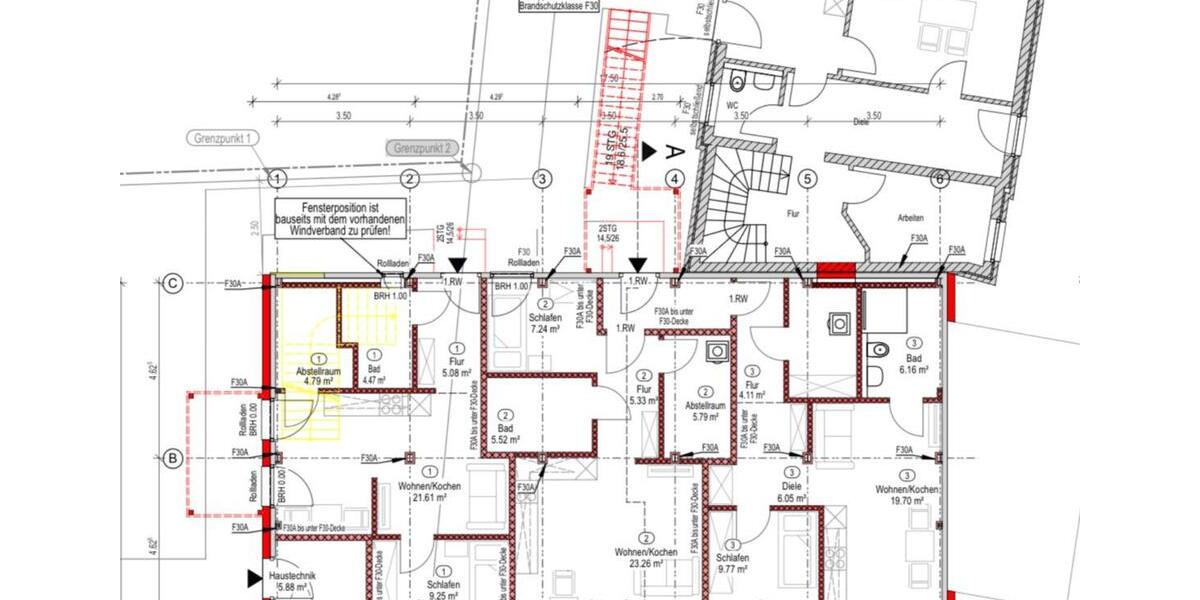 Fünf moderne Wohnungen im Größenbereich von 50–85 qm 2 zimmer