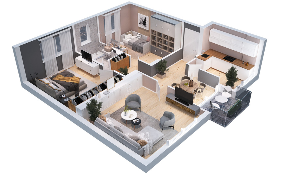 Etagenwohnung Hannover Herrenhausen-Stöcken - 3 Zimmer, 70 m&sup2;, 242.000&euro; | Angebot:24640500