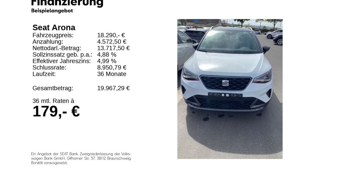 Seat Arona 27.607 km 17.990 &euro; Hildesheim 31137
