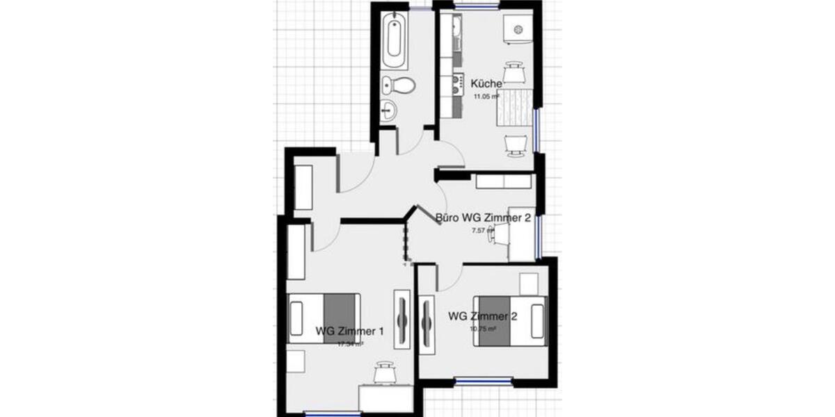 Kernsanierte Altbauwohnung 2,5 Zimmer - Hildesheim Oststadt 2.5 zimmer