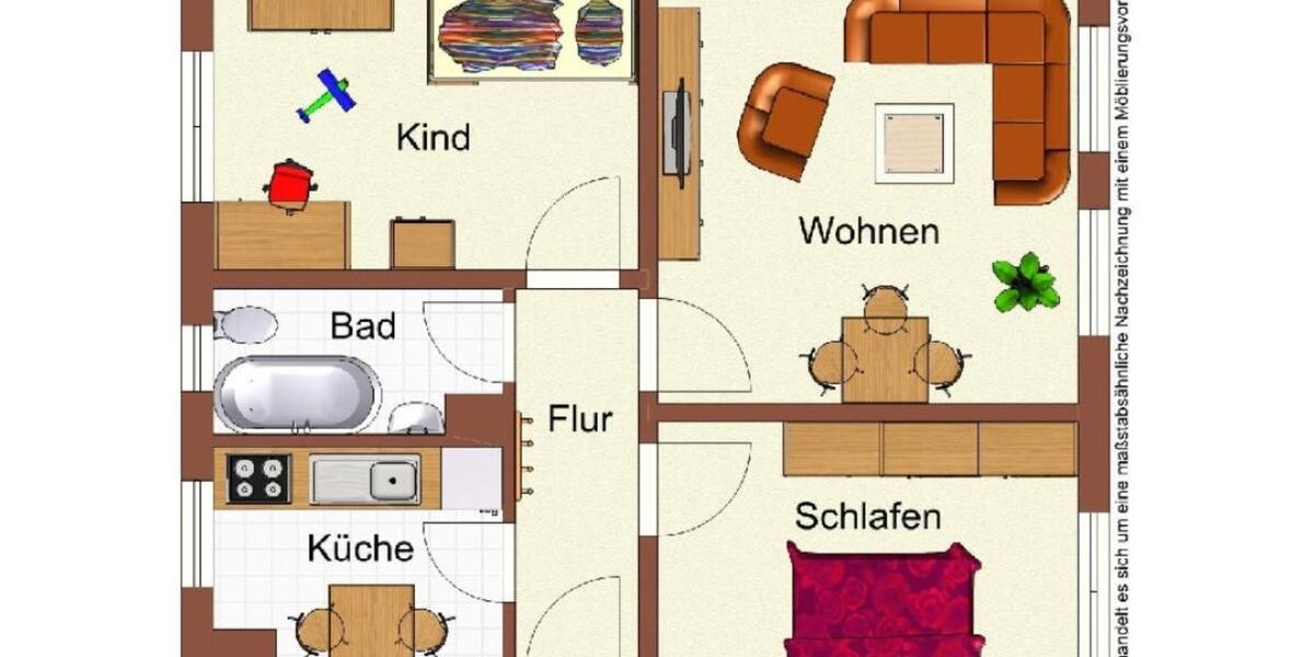 Hochparterre Hannover Döhren-Wülfel - 3 Zimmer, 52 m&sup2;, 120.000&euro; | Angebot:25098873