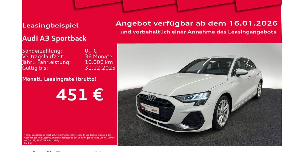 Audi A3 5.691 km 36.990 € Hannover 30179