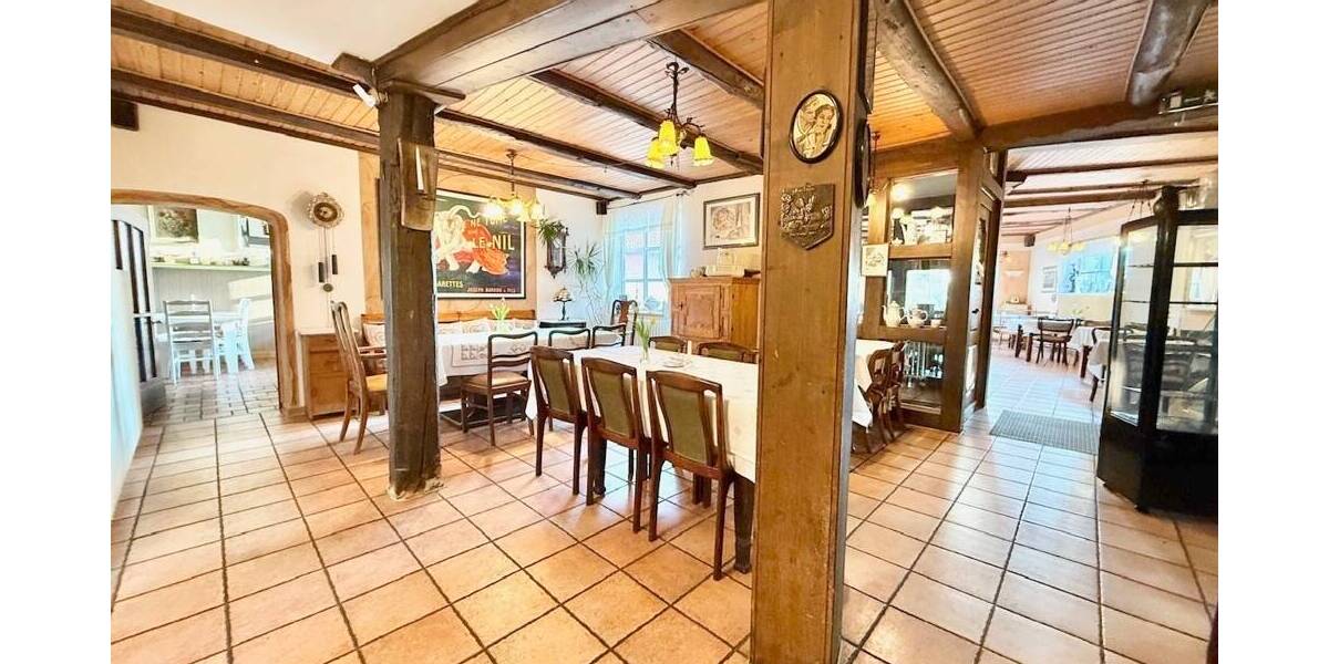 Historisches Fachwerkhaus mit 2 Wohneinheiten + Antiquitätencafé, Nähe Luther See 6 zimmer