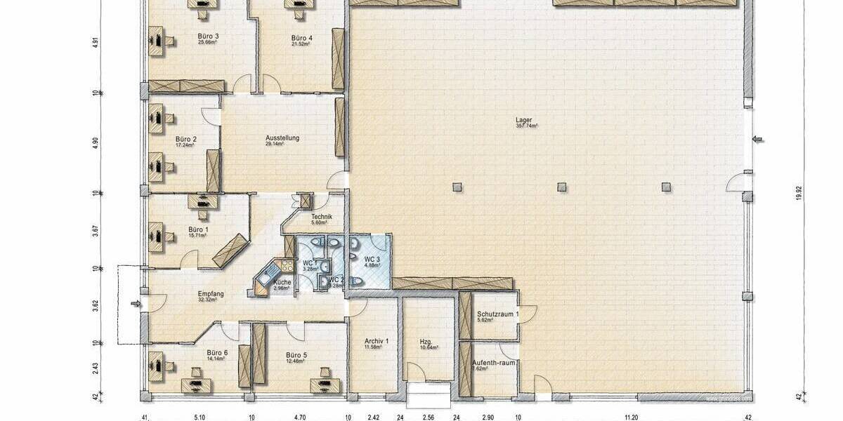 Gewerbeobjekt Burgdorf - 675.000&euro; | Angebot:26541353