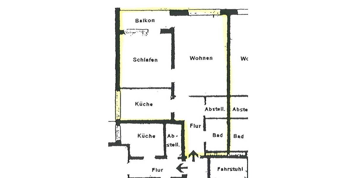 Etagenwohnung Hannover Ledeburg - 2 Zimmer, 57 m&sup2;, 189.000&euro; | Angebot:26043278