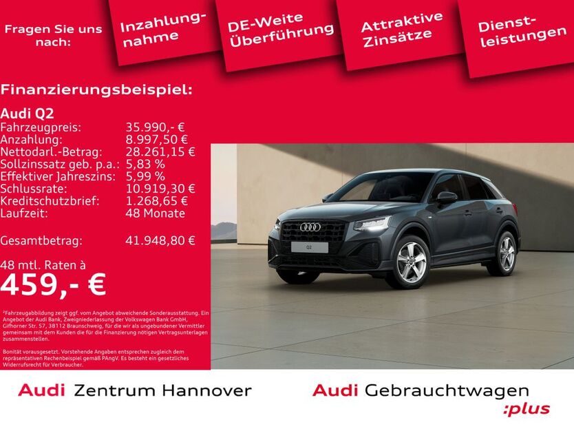 Audi Q2 8.305 km 35.450 € Hannover 30179