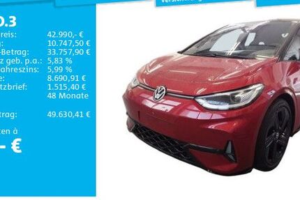 VW ID.3 2.195 km 42.990 &euro; Hannover 30519