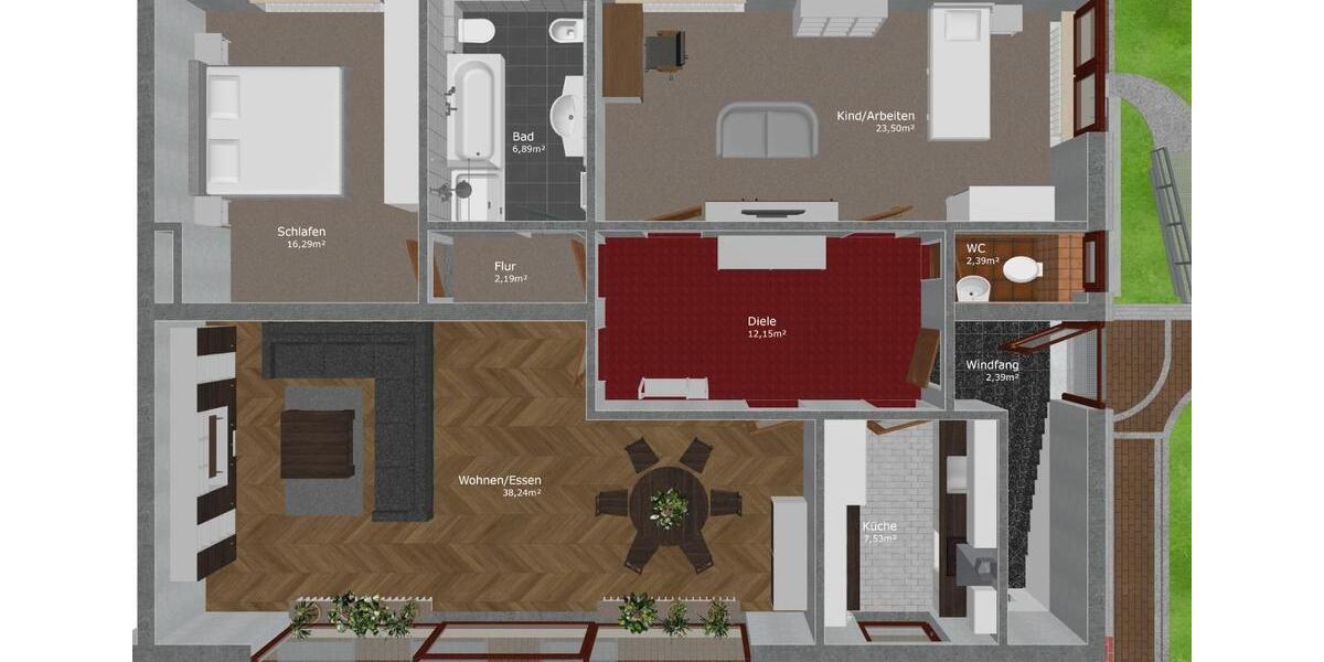 Doppelhaushälfte Hannover Buchholz-Kleefeld - 3 Zimmer, 150 m&sup2;, 650.000&euro; | Angebot:26314743