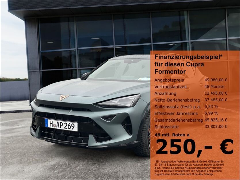 Cupra Formentor 4.850 km 49.980 € Hannover 30165