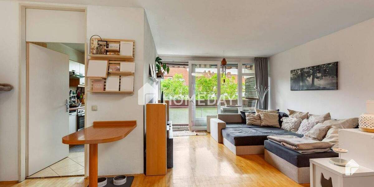 Zentral gelegen am Ufer der Ihme: ETW mit SW-Loggia im Ihme-Zentrum 3 zimmer