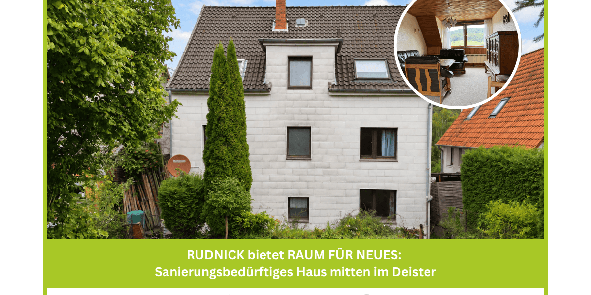 Einfamilienhaus Bad Münder am Deister - 8 Zimmer, 160 m&sup2;, 96.000&euro; | Angebot:27518789