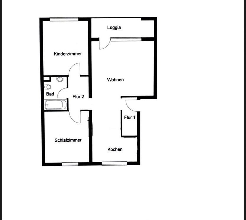 3 Zimmerwohnung mit Balkon in zentraler Lage von Altwarmbüchen