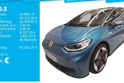 VW ID.3 4.488 km 40.890 € Hannover 30655