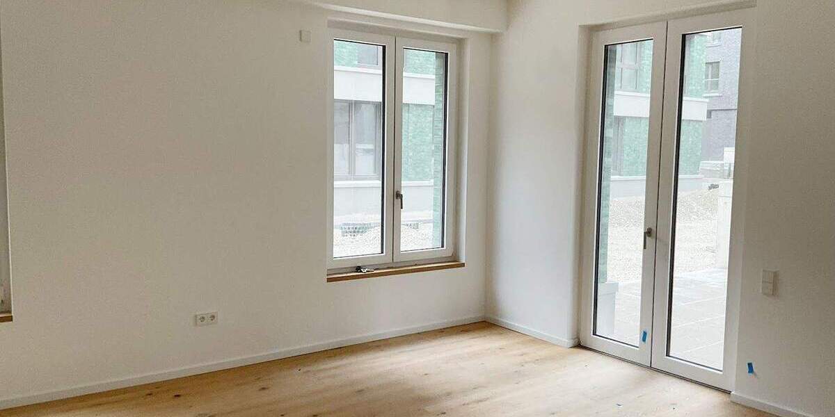 Barrierefreie Neubauwohnung mit Terrasse - stilvoll & komfortabel wohnen, Einbauküche, Tageslichtbad 3 zimmer