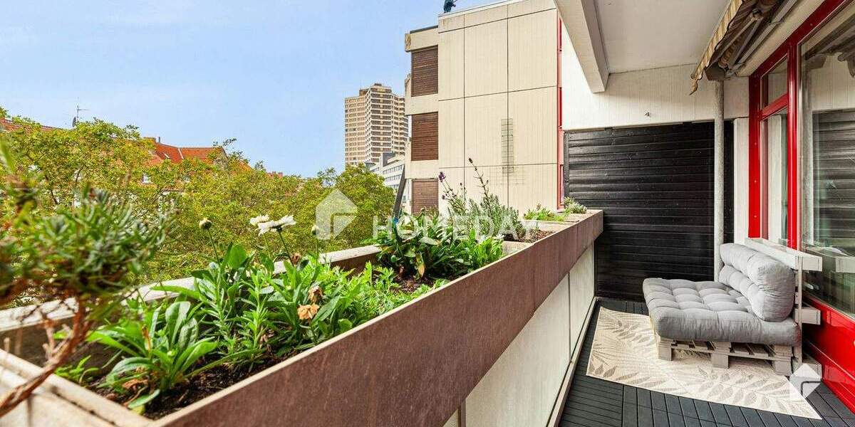 Zentral gelegen am Ufer der Ihme: ETW mit SW-Loggia im Ihme-Zentrum 3 zimmer