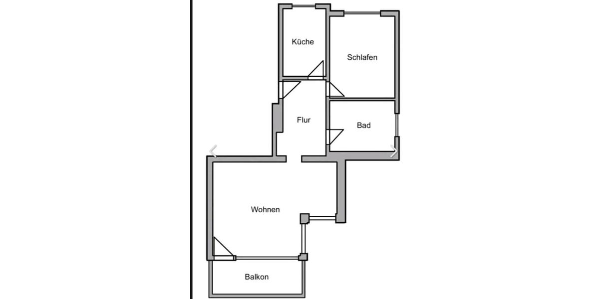 Etagenwohnung Hannover Herrenhausen-Stöcken - 2 Zimmer, 72 m&sup2;, 185.000&euro; | Angebot:27189204