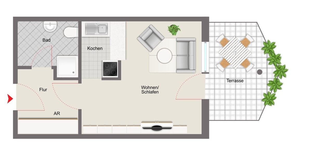 Erdgeschosswohnung in guter Lage - Erdgeschoßwohnung Hildesheim Ost | Angebot:26383079