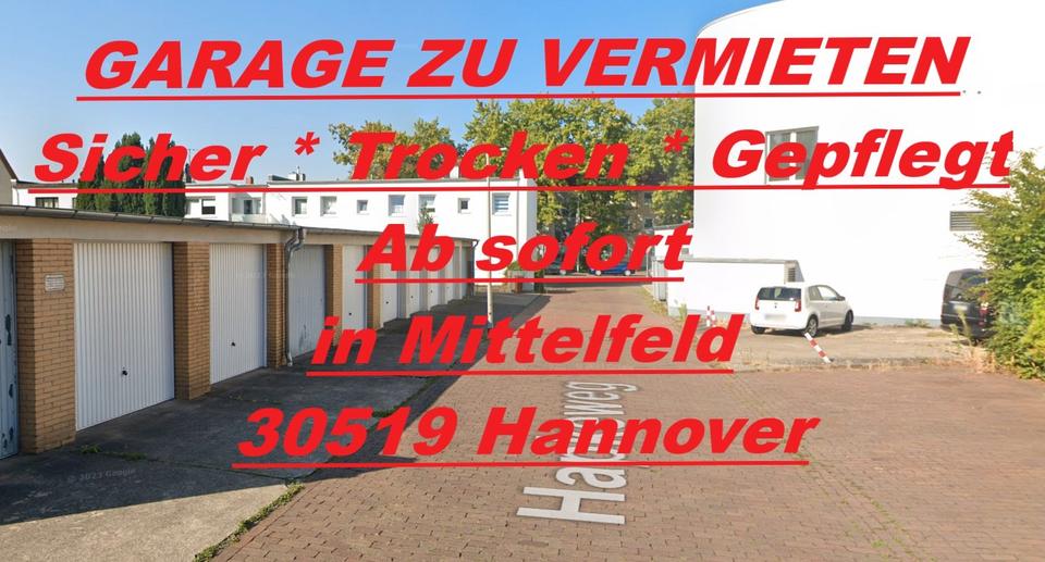 Garagen / Stellplätze Hannover Döhren-Wülfel - 100&euro; | Angebot:26486232
