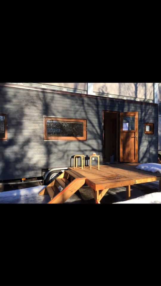 Tiny House 8,40m x 2,40m auf Vlemmix Trailer Winterfest-Mietkauf