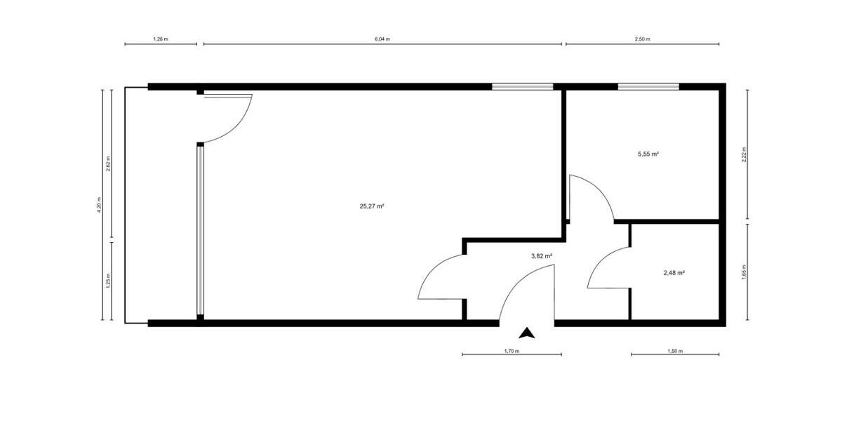 Etagenwohnung Hannover Döhren-Wülfel - 1 Zimmer, 39 m&sup2;, 595&euro; | Angebot:26321756