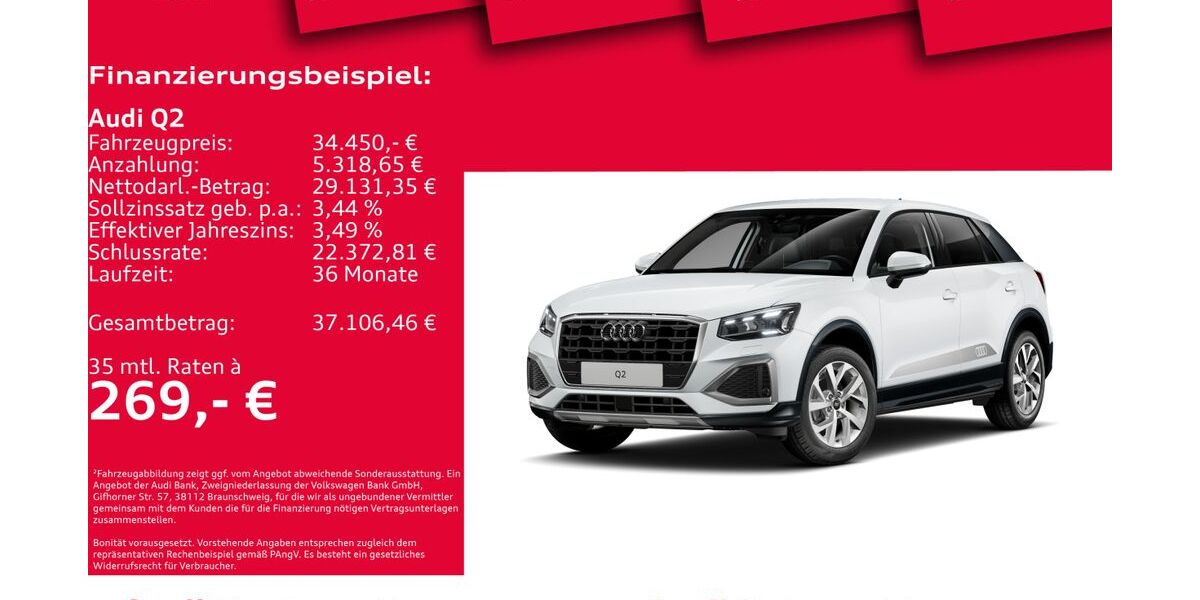 Audi Q2 8.765 km 34.450 &euro; Hannover 30179