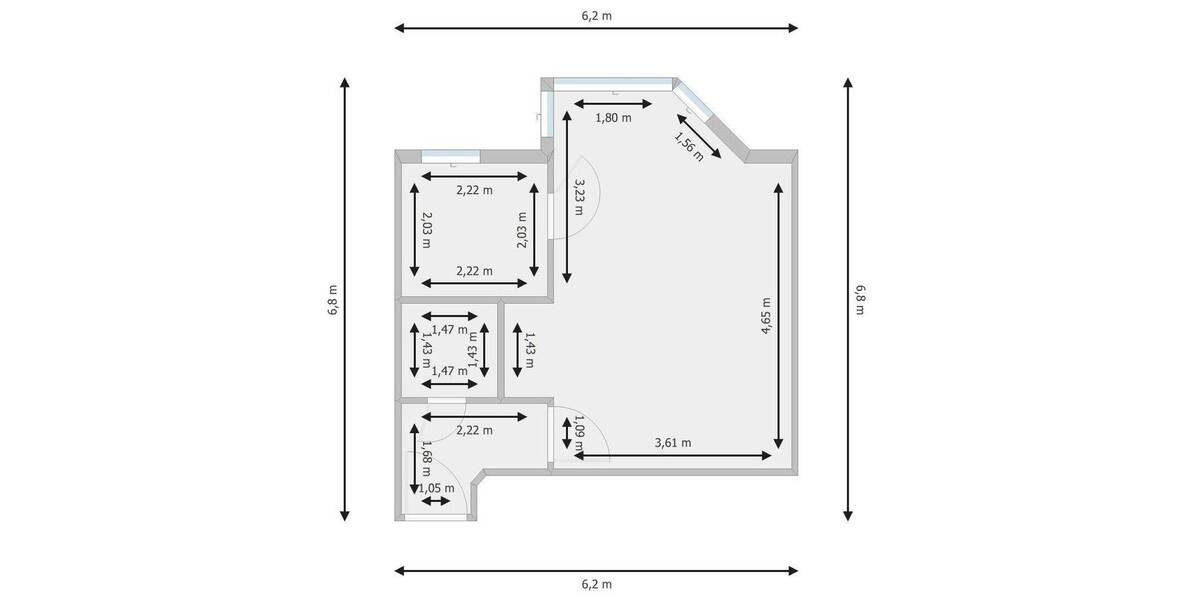 Etagenwohnung Hannover Herrenhausen - 2 Zimmer, 30 m&sup2;, 640&euro; | Angebot:26819197