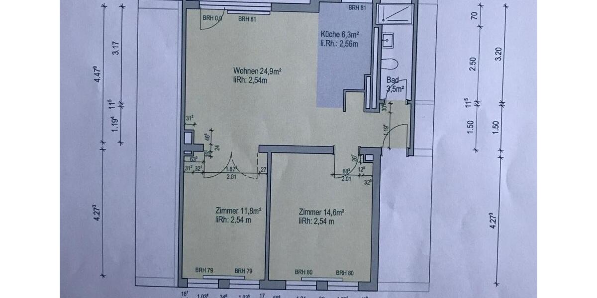 Etagenwohnung Hannover Vahrenwald-List - 3 Zimmer, 63 m&sup2;, 900&euro; | Angebot:26448335