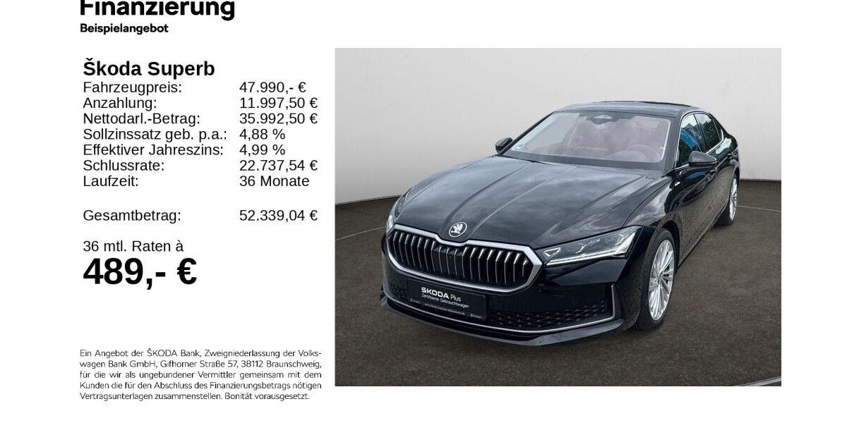 Skoda Superb 18.000 km 47.390 &euro; Hildesheim 31137