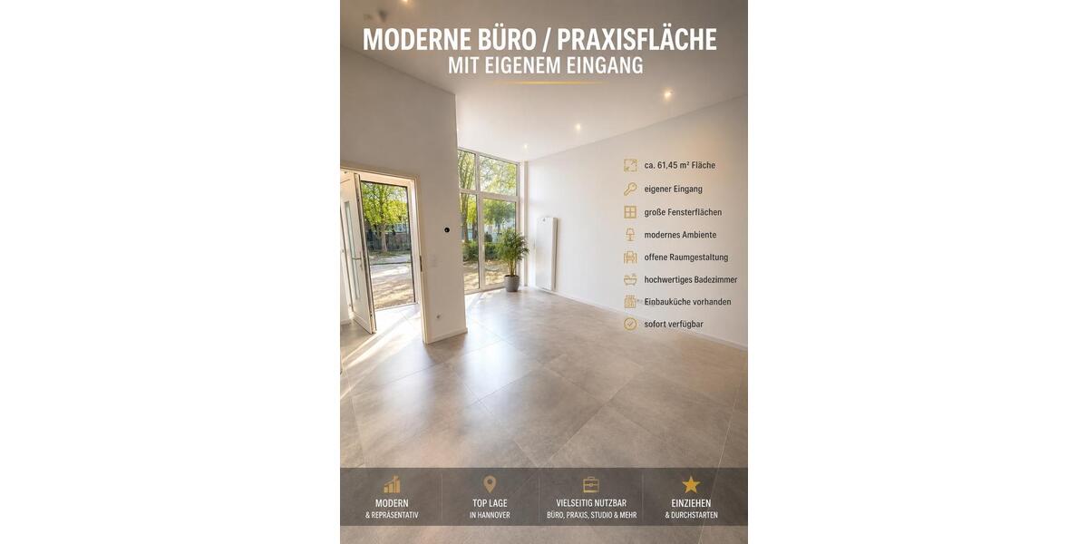 Gewerbeobjekt Hannover Bothfeld-Vahrenheide - 1.490&euro; | Angebot:26478661