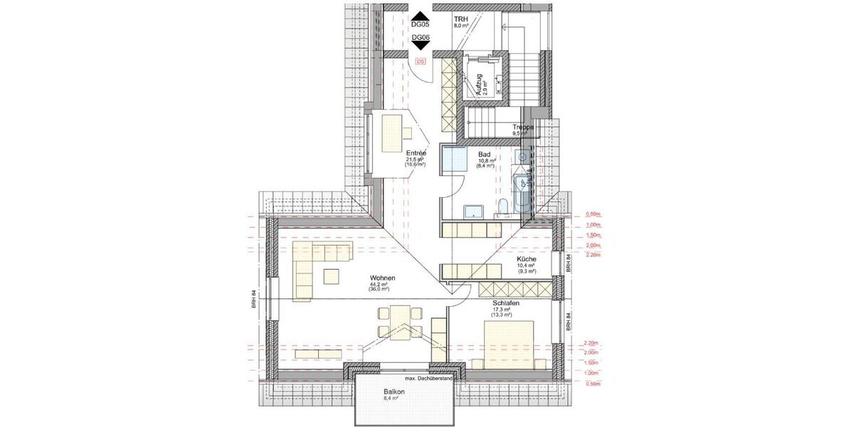 Dachgeschoßwohnung Wedemark - 2 Zimmer, 86 m&sup2;, 1.200&euro; | Angebot:26321691