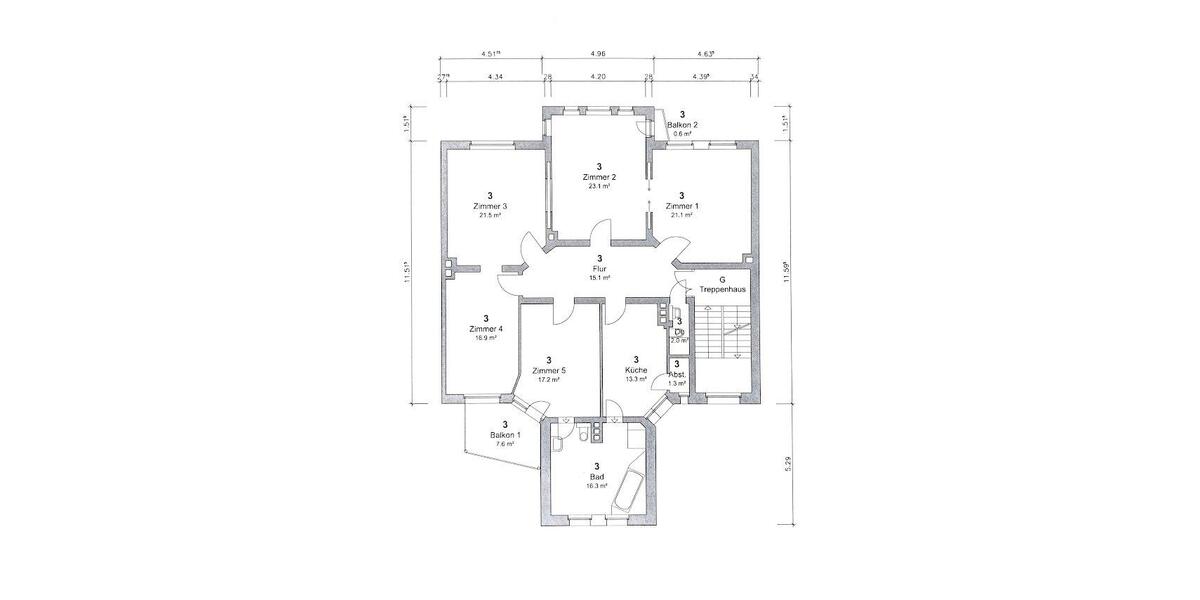 Etagenwohnung Hannover Linden-Limmer - 5 Zimmer, 152 m&sup2;, 669.000&euro; | Angebot:26877381