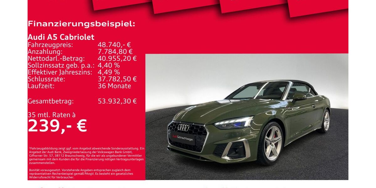 Audi A5 8.949 km 48.250 &euro; Hannover 30179