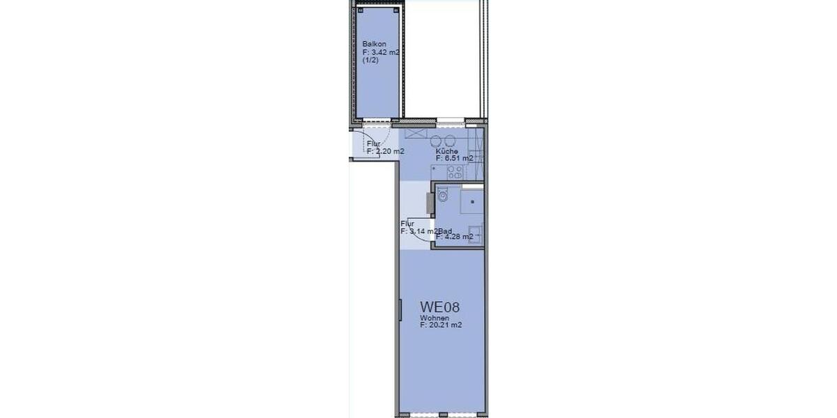 Etagenwohnung Hannover - 1 Zimmer, 40 m&sup2;, 870&euro; | Angebot:26480917