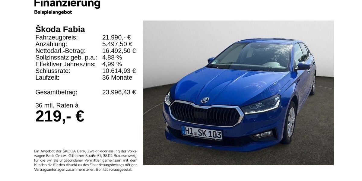 Skoda Fabia 5.000 km 21.290 &euro; Hildesheim 31137