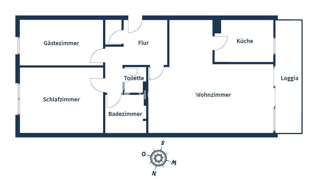 Zentral gelegen am Ufer der Ihme: ETW mit SW-Loggia im Ihme-Zentrum 3 zimmer
