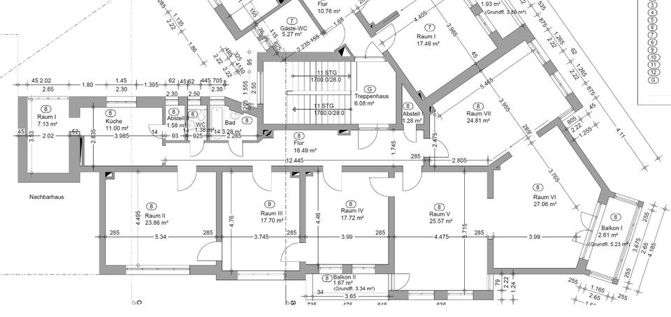 Etagenwohnung Hannover Vahrenwald-List - 6 Zimmer, 185 m&sup2;, 695.000&euro; | Angebot:26325863