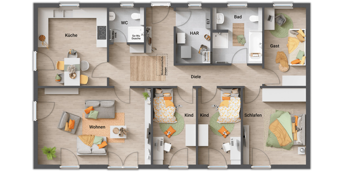 Bungalow Hohenhameln Stedum - 6 Zimmer, 130 m&sup2;, 359.250&euro; | Angebot:26815859