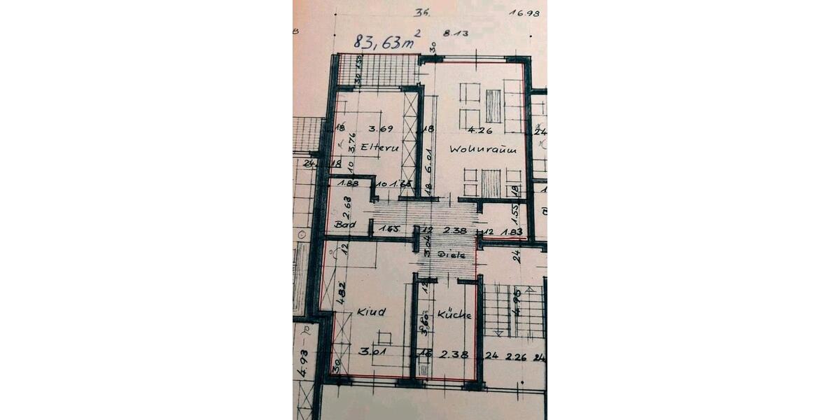 Etagenwohnung Wunstorf - 3 Zimmer, 83 m&sup2;, 199.500&euro; | Angebot:26233888