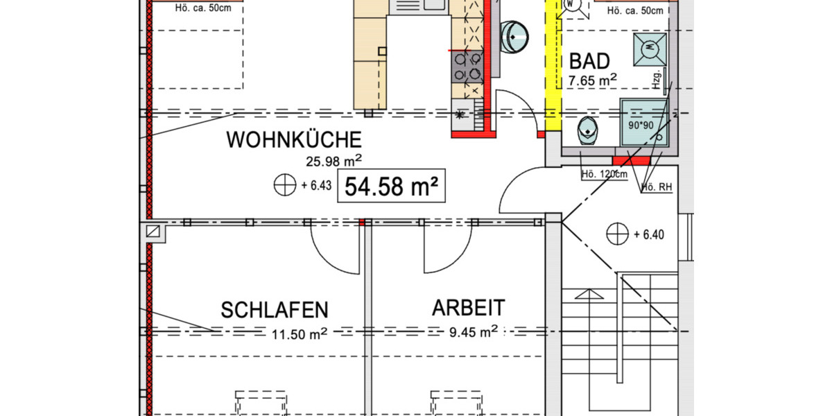Dachgeschoßwohnung Ronnenberg - 2.5 Zimmer, 55 m&sup2;, 745&euro; | Angebot:25937153