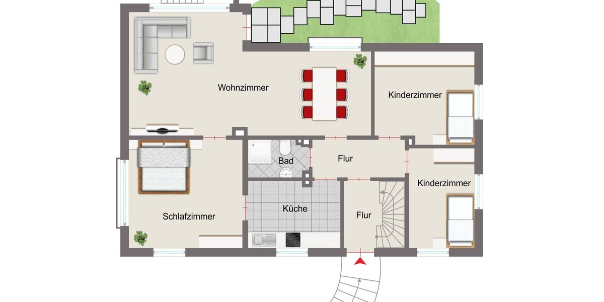 Großzügiges Wohnhaus mit Traumgarten 11 zimmer
